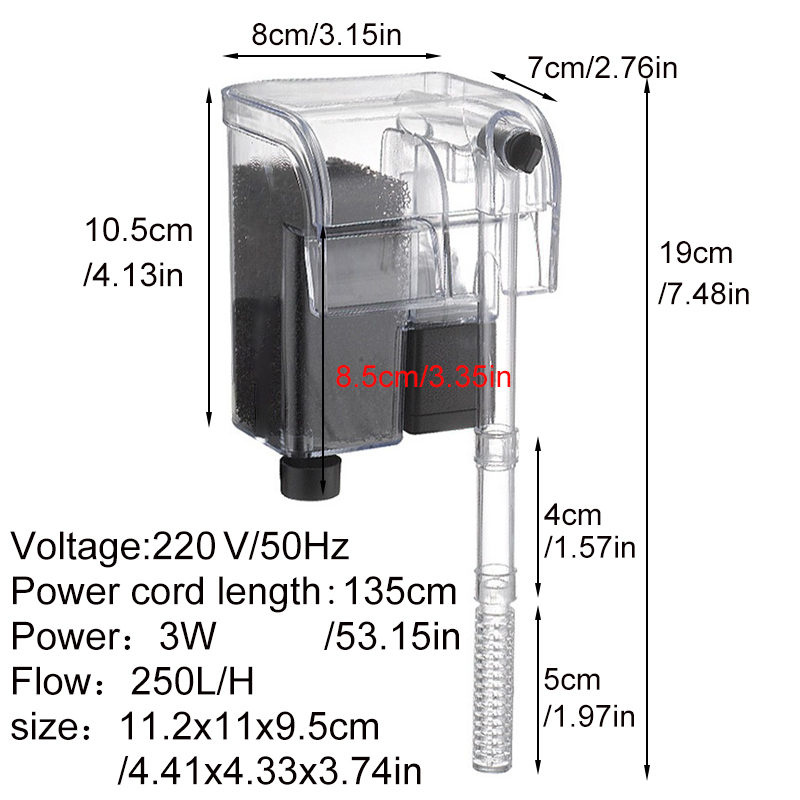 Aquarium Filter Fish Tank Sile - Reef Tank Filter 评论和价格