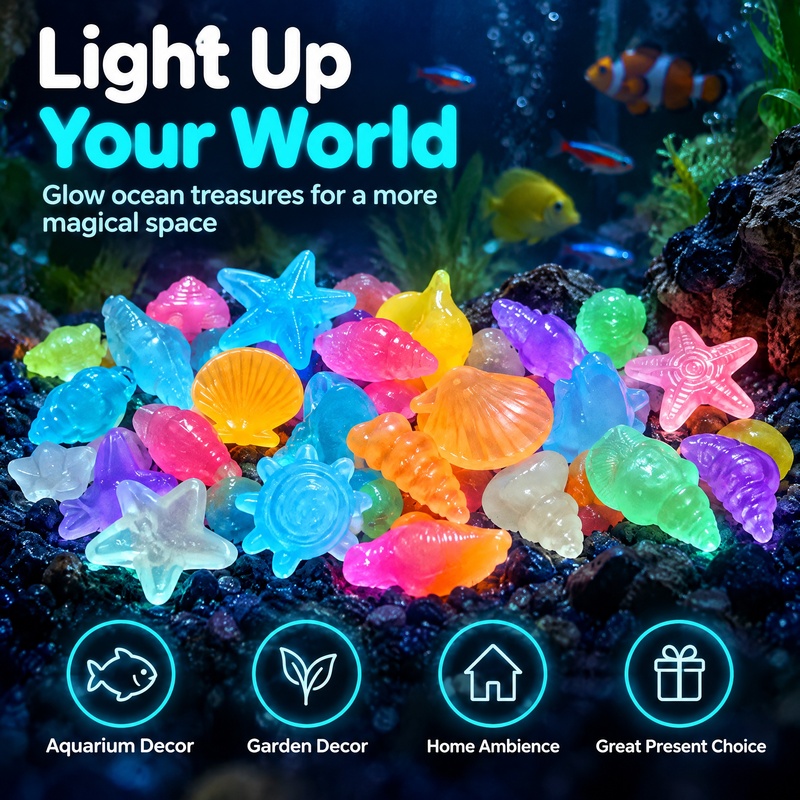 50-100PCSFluorescent marine li - Ocean Aquarium 评论和价格